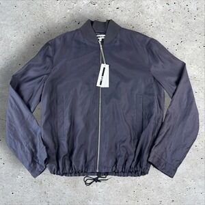 Alexander McQueen‎ McQ Zip Bomber Jacket Cinch Waist Cupro Sz IT 48 US M NWT